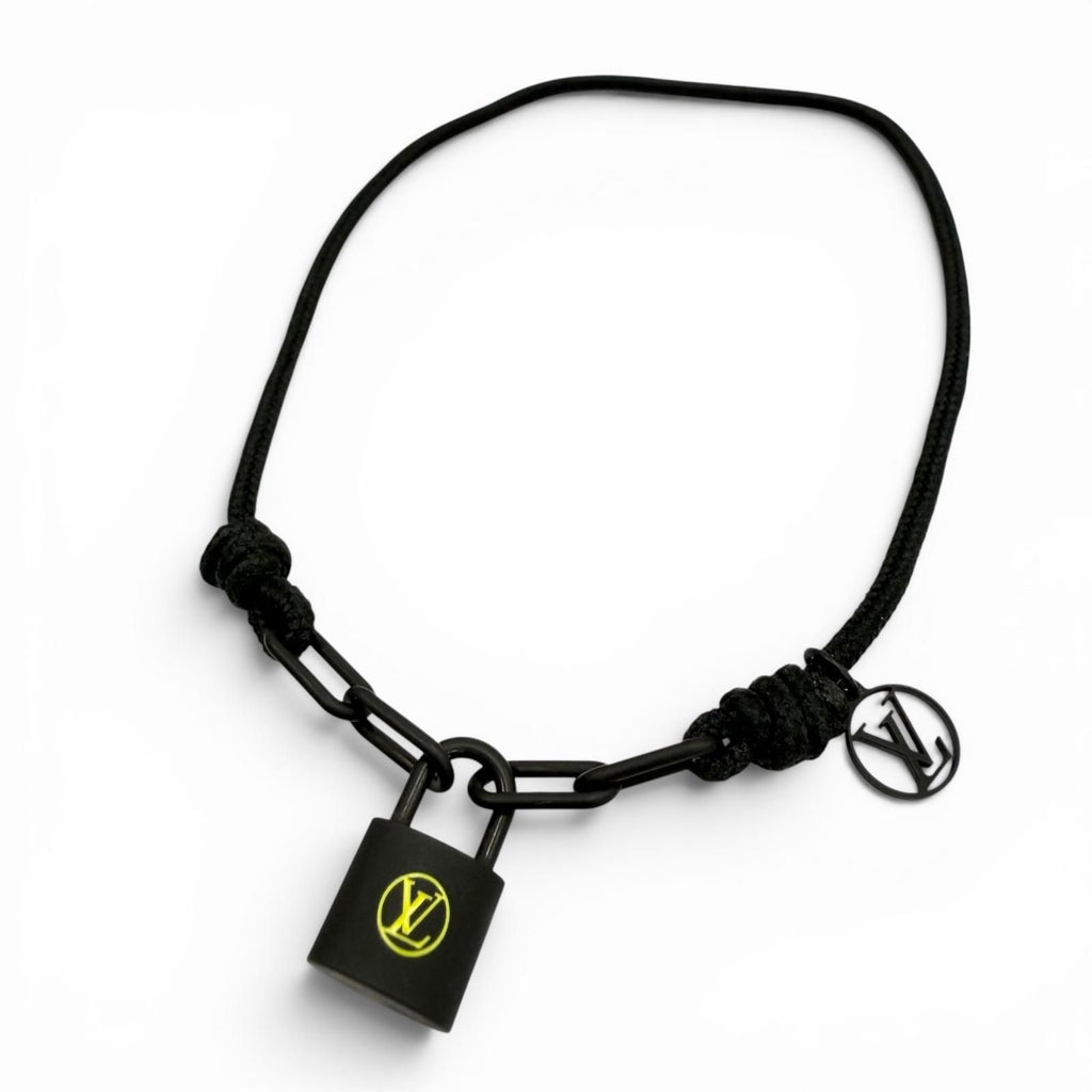 Louis Vuitton Lockit Virgil Avro Noir Profone Bracelet Black