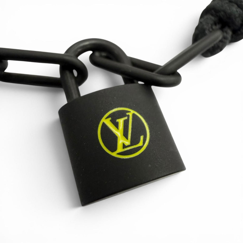 Louis Vuitton Lockit Virgil Avro Noir Profone Bracelet Black — view 2