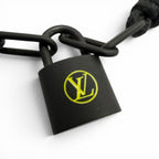 Louis Vuitton Lockit Virgil Avro Noir Profone Bracelet Black — view 2