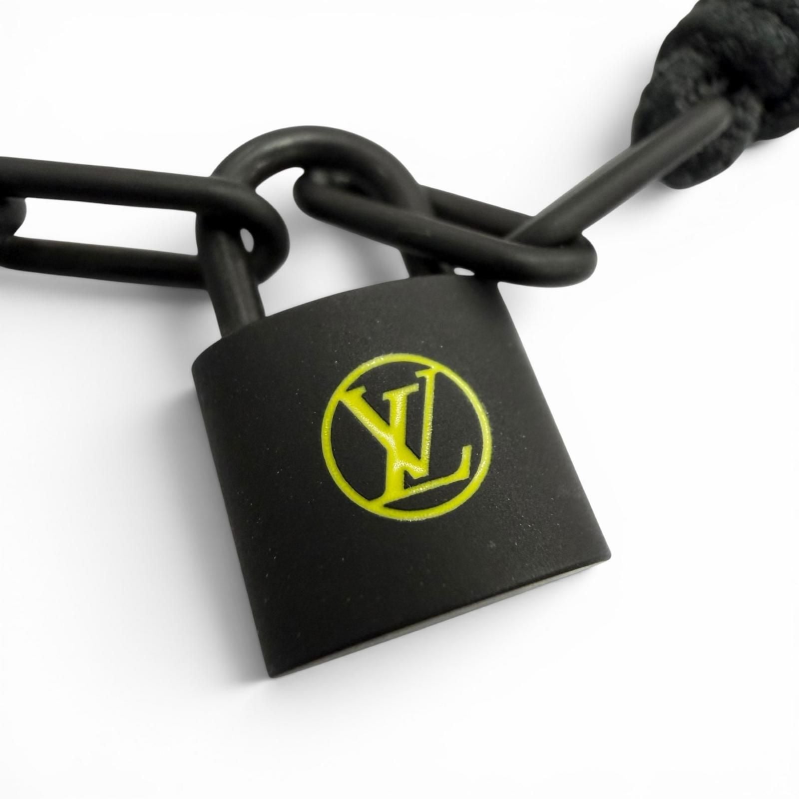 Louis Vuitton Lockit Virgil Avro Noir Profone Bracelet Black — view 2