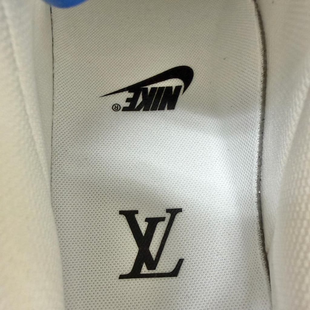 Louis Vuitton Nike Air Force 1 Low Leather Vasil Abloh Low Cut Sneakers Blue — view 8