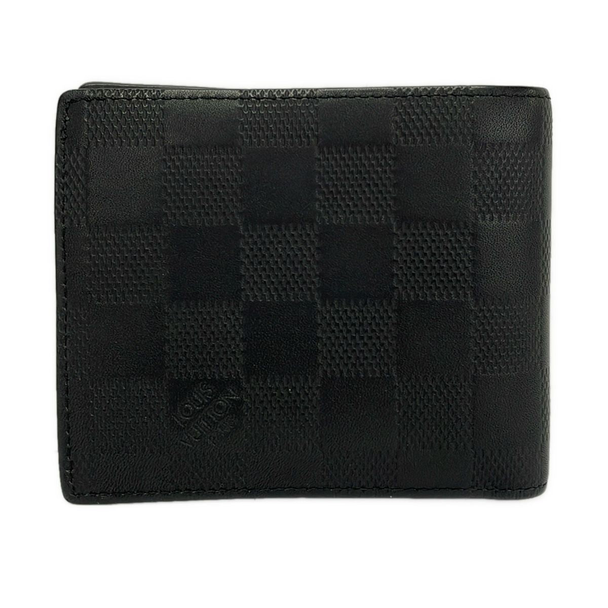 Louis Vuitton Bifold Wallet Damier Infini Portefeuille Marco NM Onyx Leather — view 2