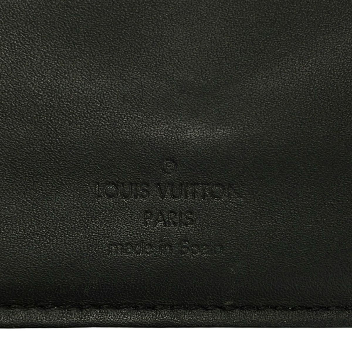 Louis Vuitton Bifold Wallet Damier Infini Portefeuille Marco NM Onyx Leather — view 5