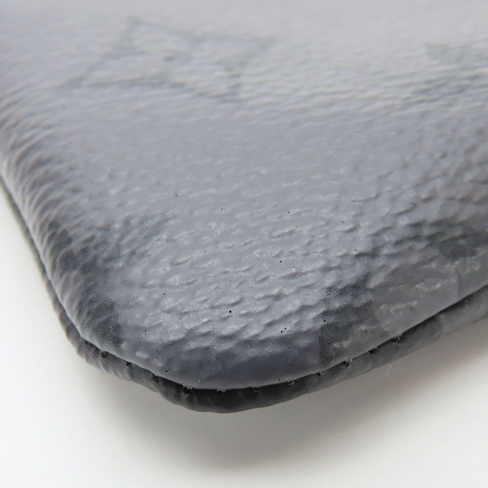 Louis Vuitton Coin Case Pochette Cles Monogram Eclipse Gray Black Silver — view 4