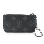 Louis Vuitton Coin Case Pochette Cles Monogram Eclipse Gray Black Silver — view 2