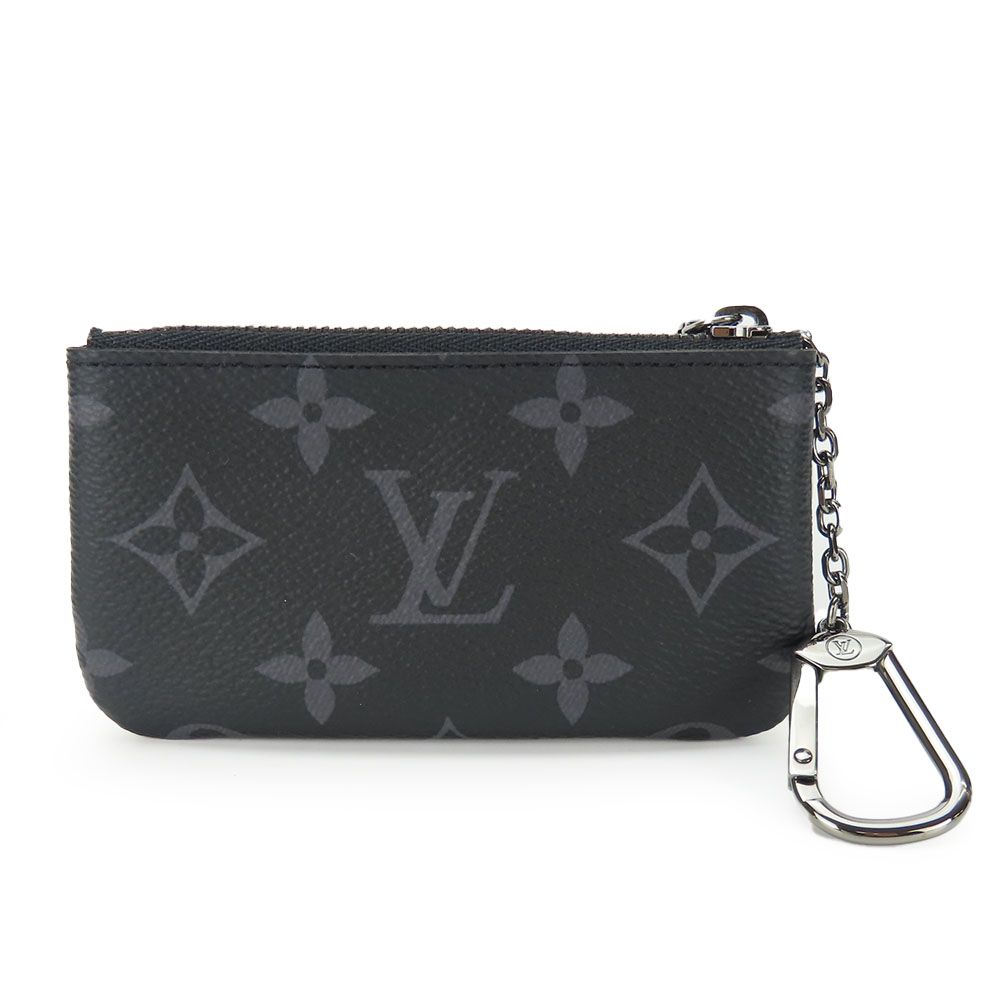 Louis Vuitton Coin Case Pochette Cles Monogram Eclipse Gray Black Silver — view 2