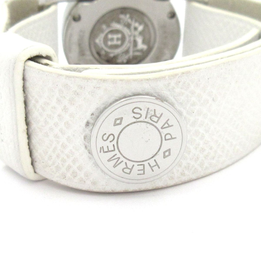 Hermes Watch Mini Barenia Round White — view 6