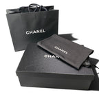 Chanel Kept Suede Sandals Rhinestone Logo 37.5 Black Leather — view 8