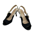 Dior Sandals 37 D Black Ivory Ribbon Open Toe J'adior Leather — view 2
