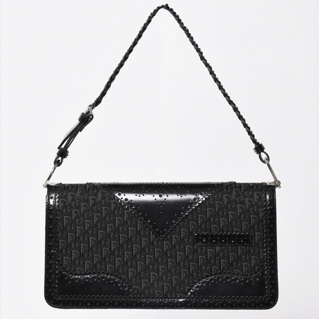 Dior Jacquard Trotter Pattern Bag Cotton Canvas