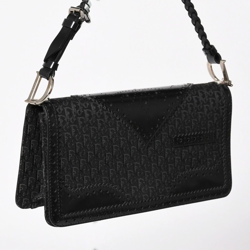 Dior Jacquard Trotter Pattern Bag Cotton Canvas — view 3