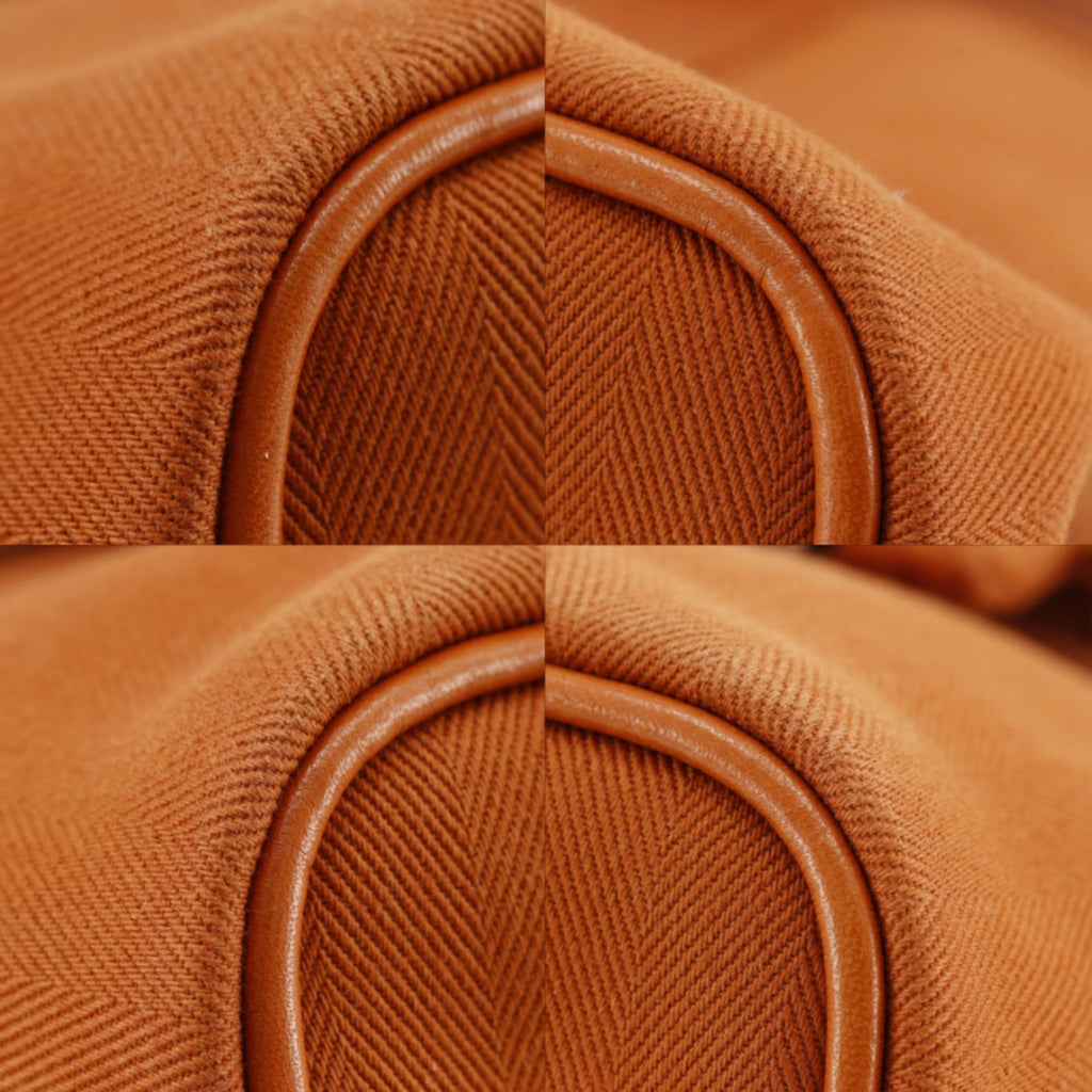 Hermes Valparaiso PM Toileche Blanc Leather Orange Handbag — view 4