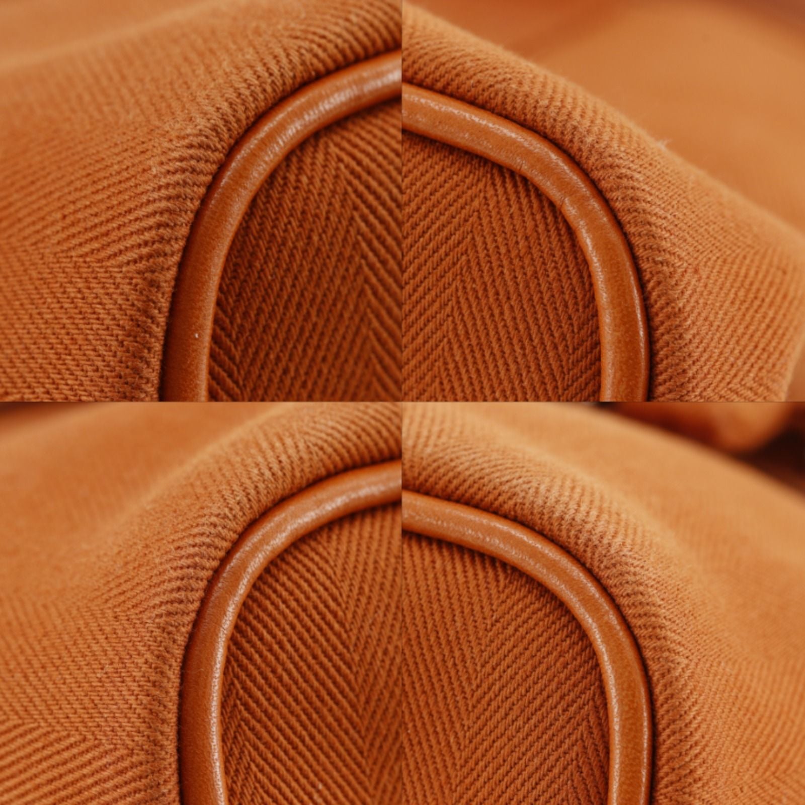 Hermes Valparaiso PM Toileche Blanc Leather Orange Handbag — view 4