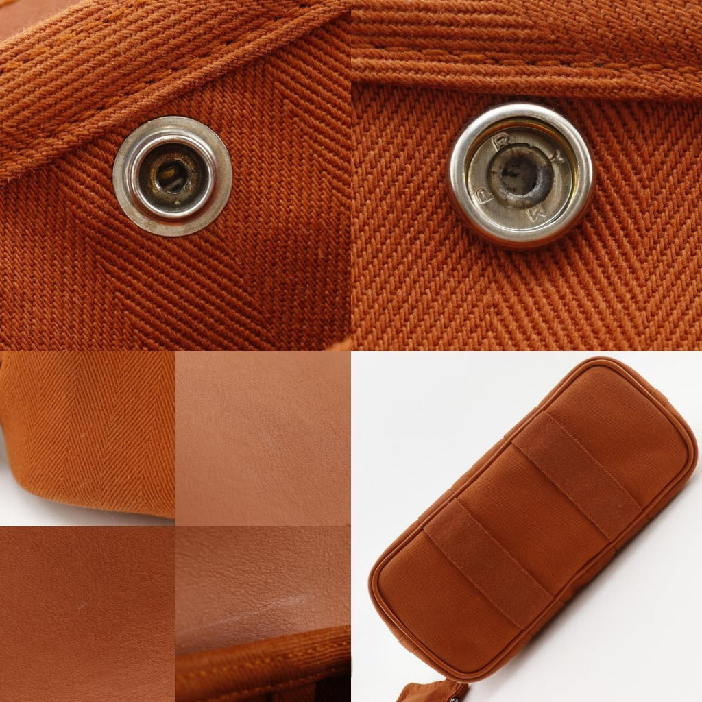 Hermes Valparaiso PM Toileche Blanc Leather Orange Handbag — view 9