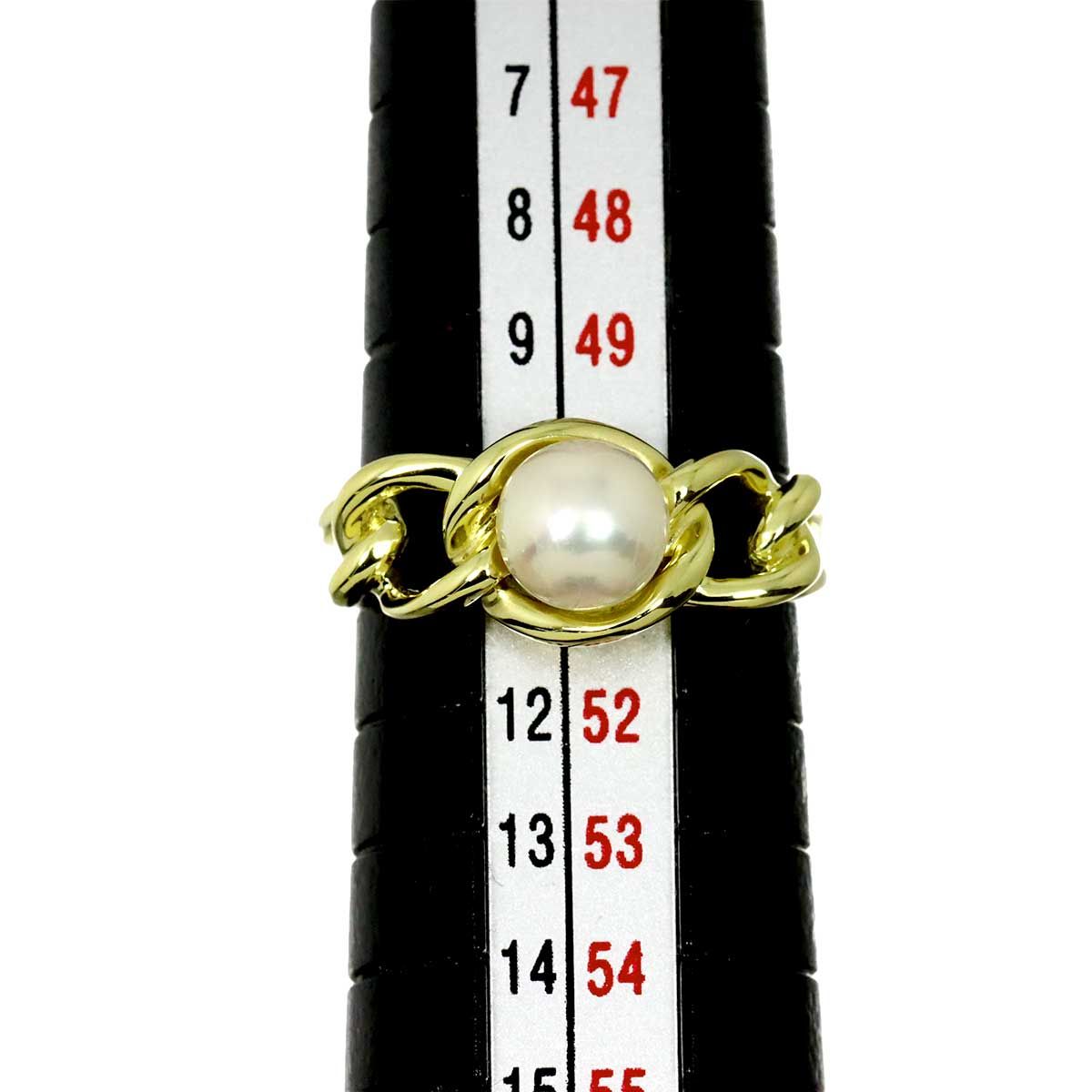 Tiffany & Co Akoya Pearl Ring 18k YG Yellow Gold — view 6
