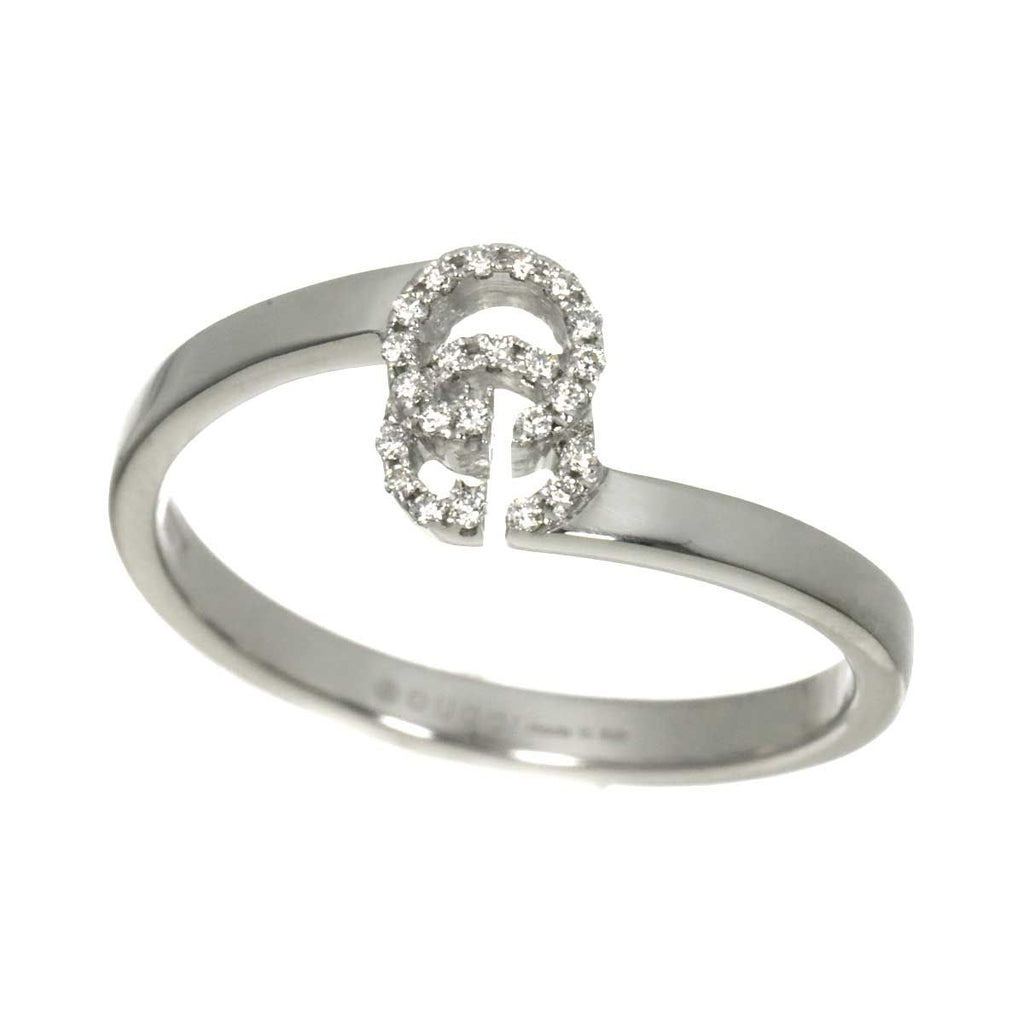 Gucci GG Running Ring Diamond 18k WG White Gold — view 2