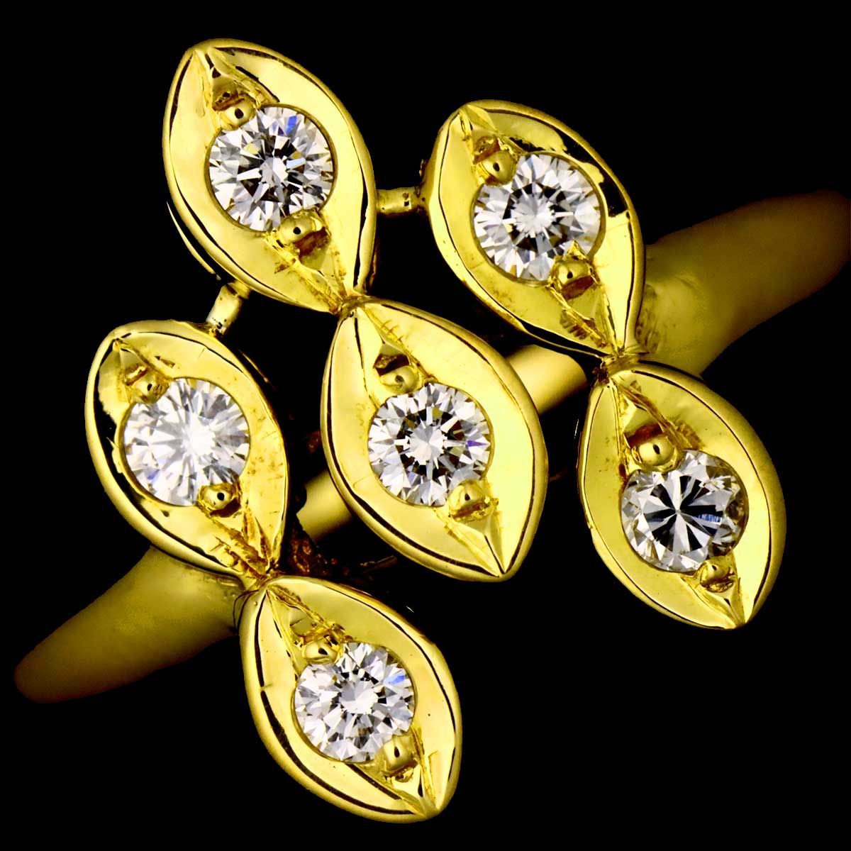 Dior Ring Diamond 18k YG Yellow Gold — view 6