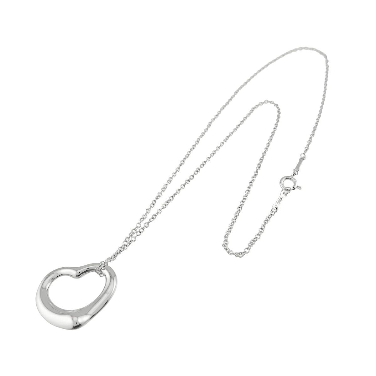 Tiffany & Co Open Heart Necklace 22 42 cm 925 Sterling Silver — view 2