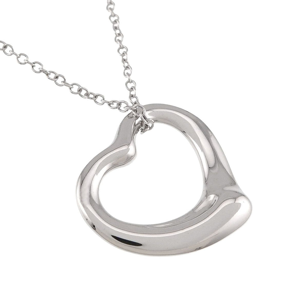 Tiffany & Co Open Heart Necklace 22 42 cm 925 Sterling Silver — view 3