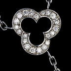 Chanel Camellia Diamond Necklace 41.5 cm 18k WG White Gold 750 Agete Flower — view 5