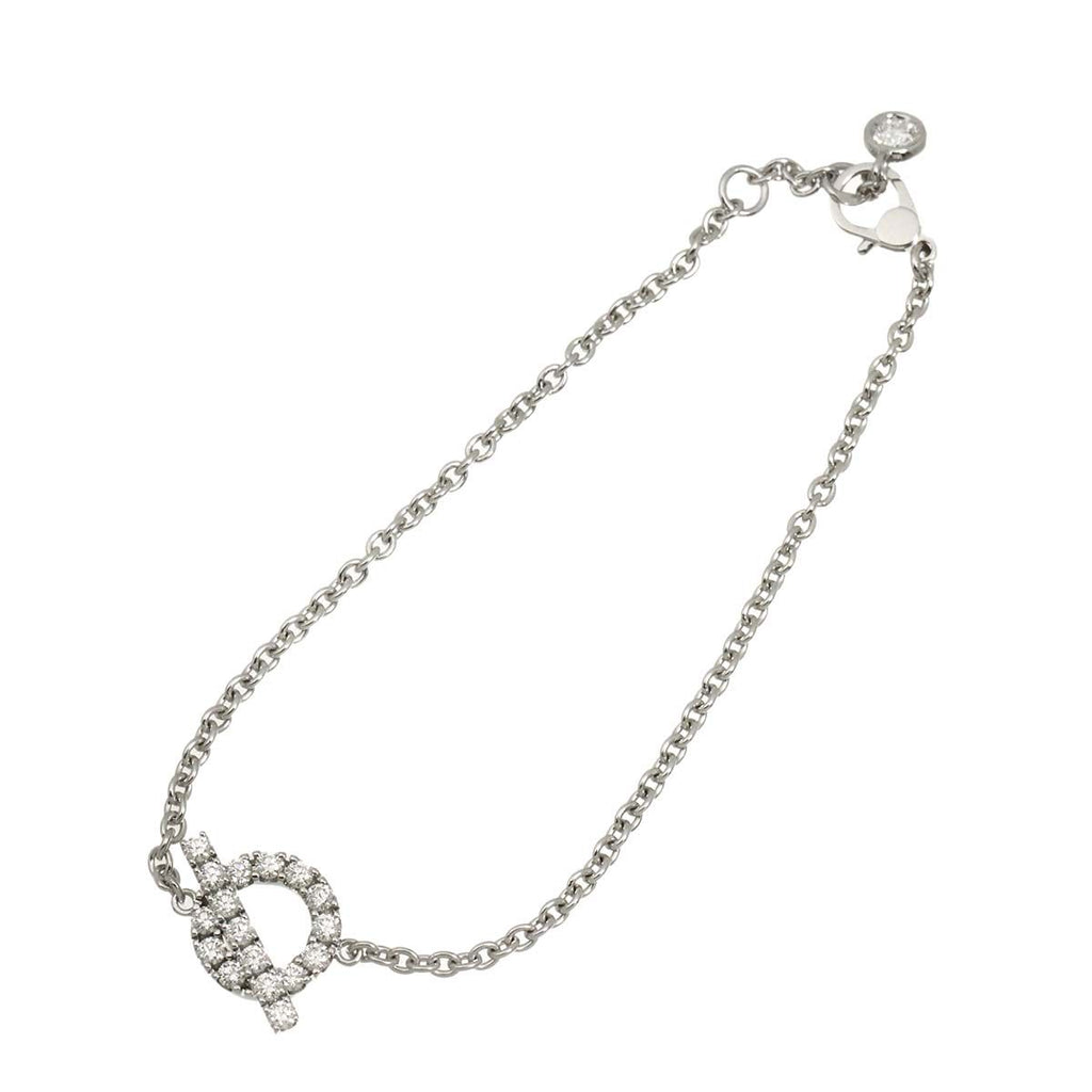 Hermes Finesse Diamond Bracelet ST 16.5 cm 18k WG White Gold — view 2