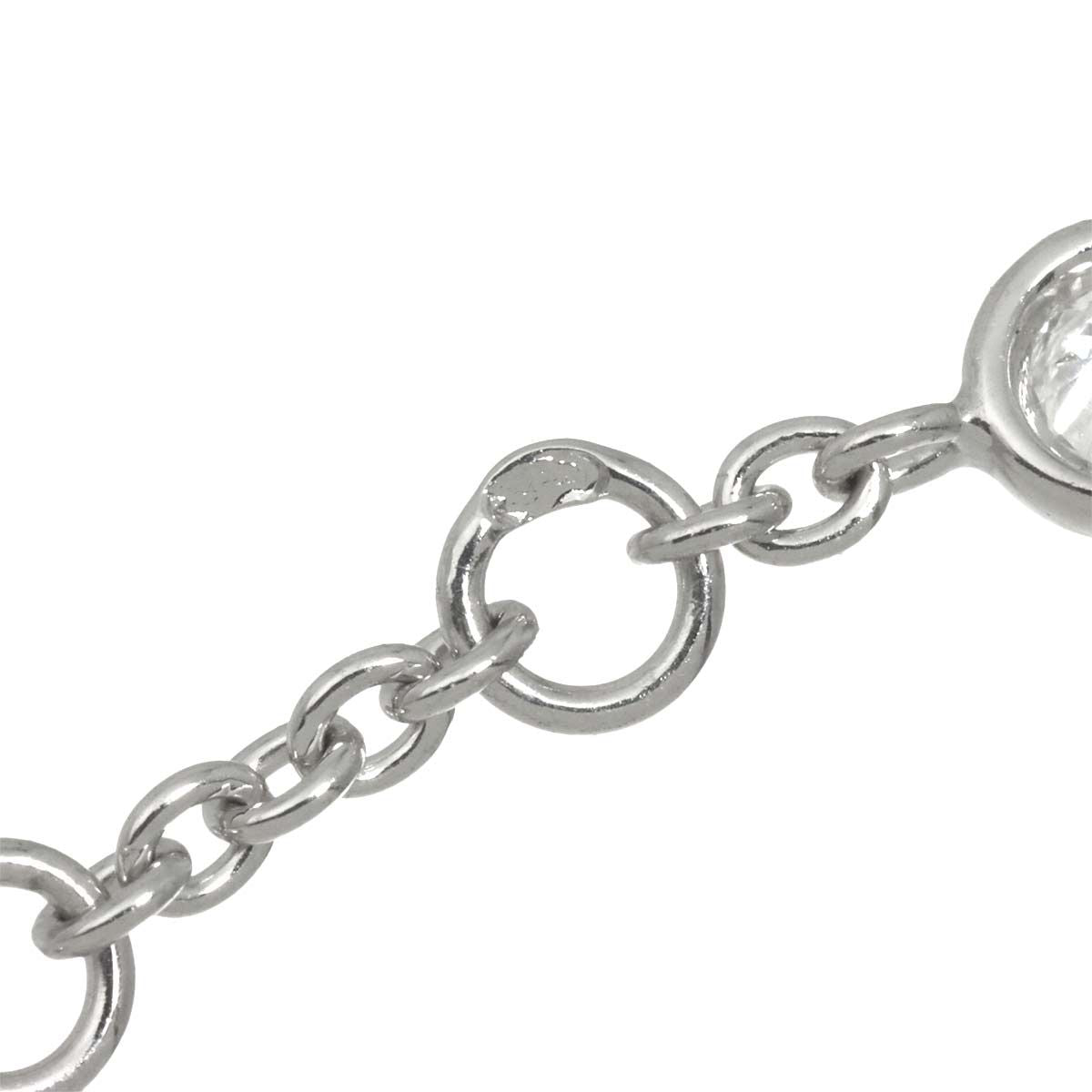 Hermes Finesse Diamond Bracelet ST 16.5 cm 18k WG White Gold — view 4