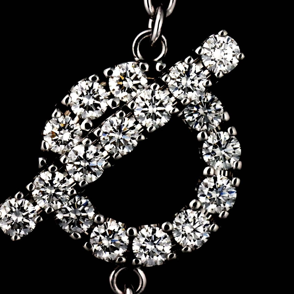 Hermes Finesse Diamond Bracelet ST 16.5 cm 18k WG White Gold — view 5