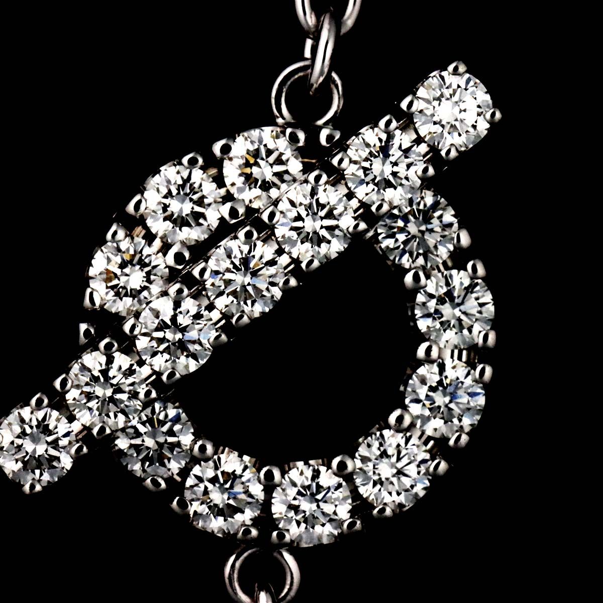 Hermes Finesse Diamond Bracelet ST 16.5 cm 18k WG White Gold — view 5
