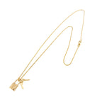 Louis Vuitton Pendentif Lockit Necklace 50 cm 18k YG Yellow Gold — view 2