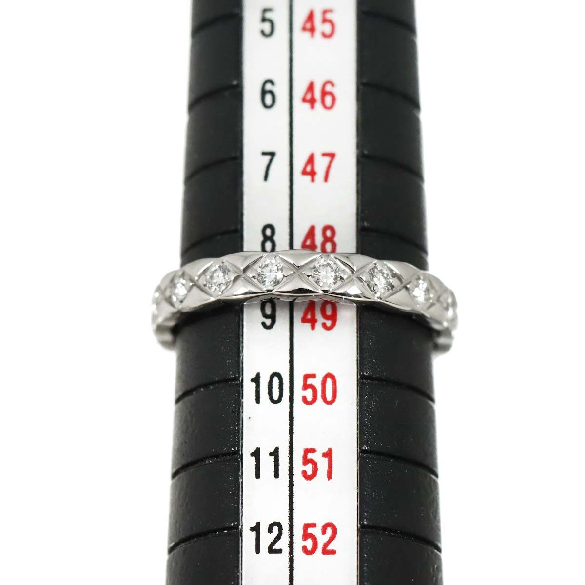 Chanel Coco Crush 49 Ring Diamond 18k WG White Gold 750 Certificate — view 7