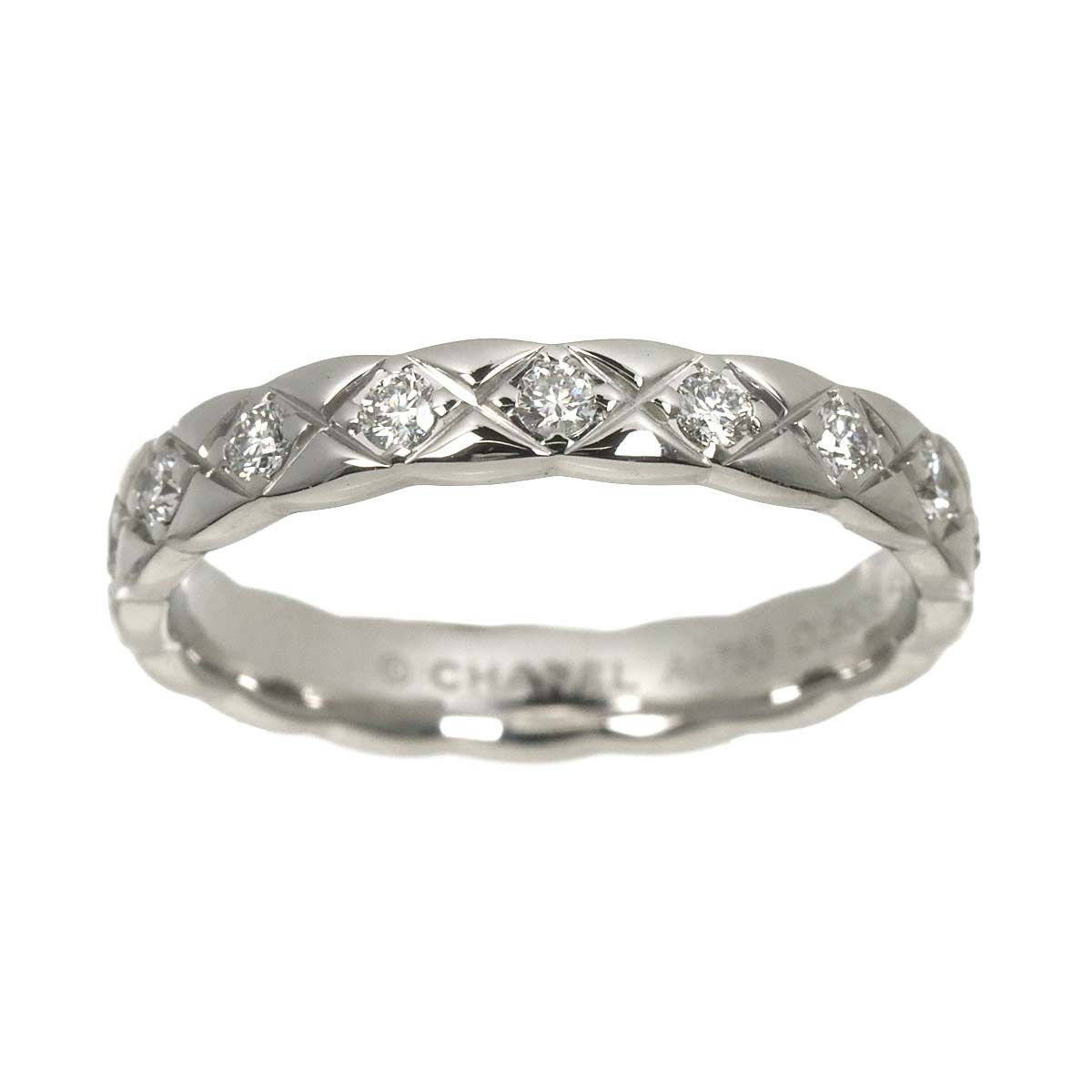 Chanel Coco Crush 49 Ring Diamond 18k WG White Gold 750 Certificate — view 2