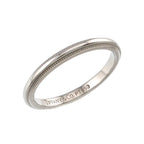 Tiffany & Co Milgray Ring Pt Platinum Together Milgrain — view 4