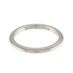 Tiffany & Co Milgray Ring Pt Platinum Together Milgrain — view 3