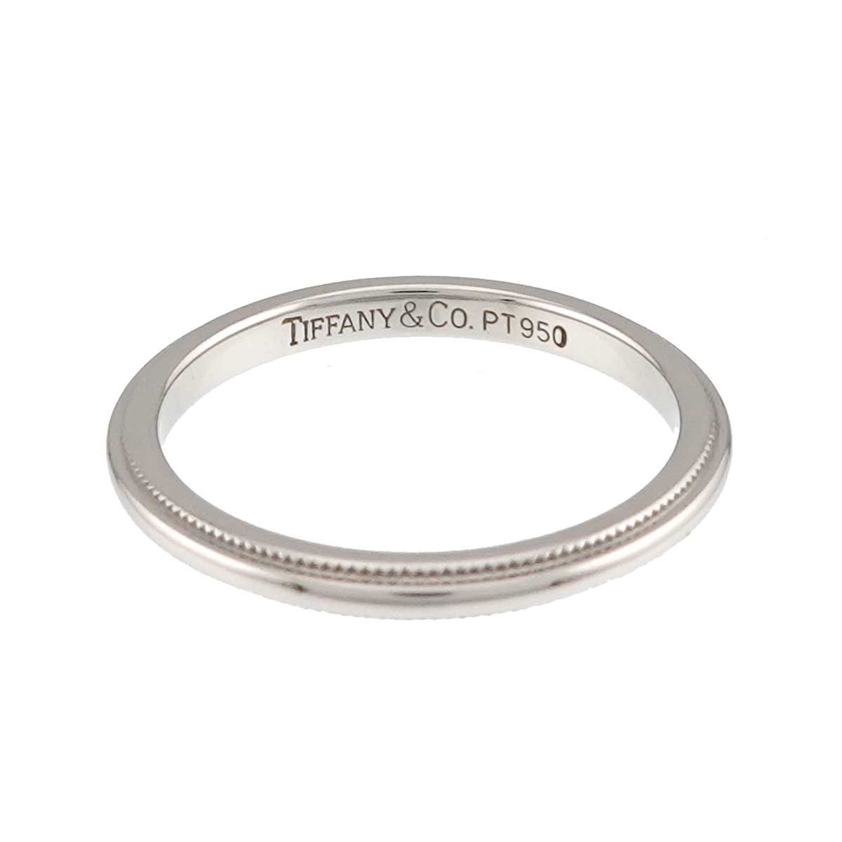 Tiffany & Co Milgray Ring Pt Platinum Together Milgrain — view 3