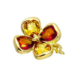 Chanel Pendant Top Garnet Citrine 18k YG Yellow Gold — view 3