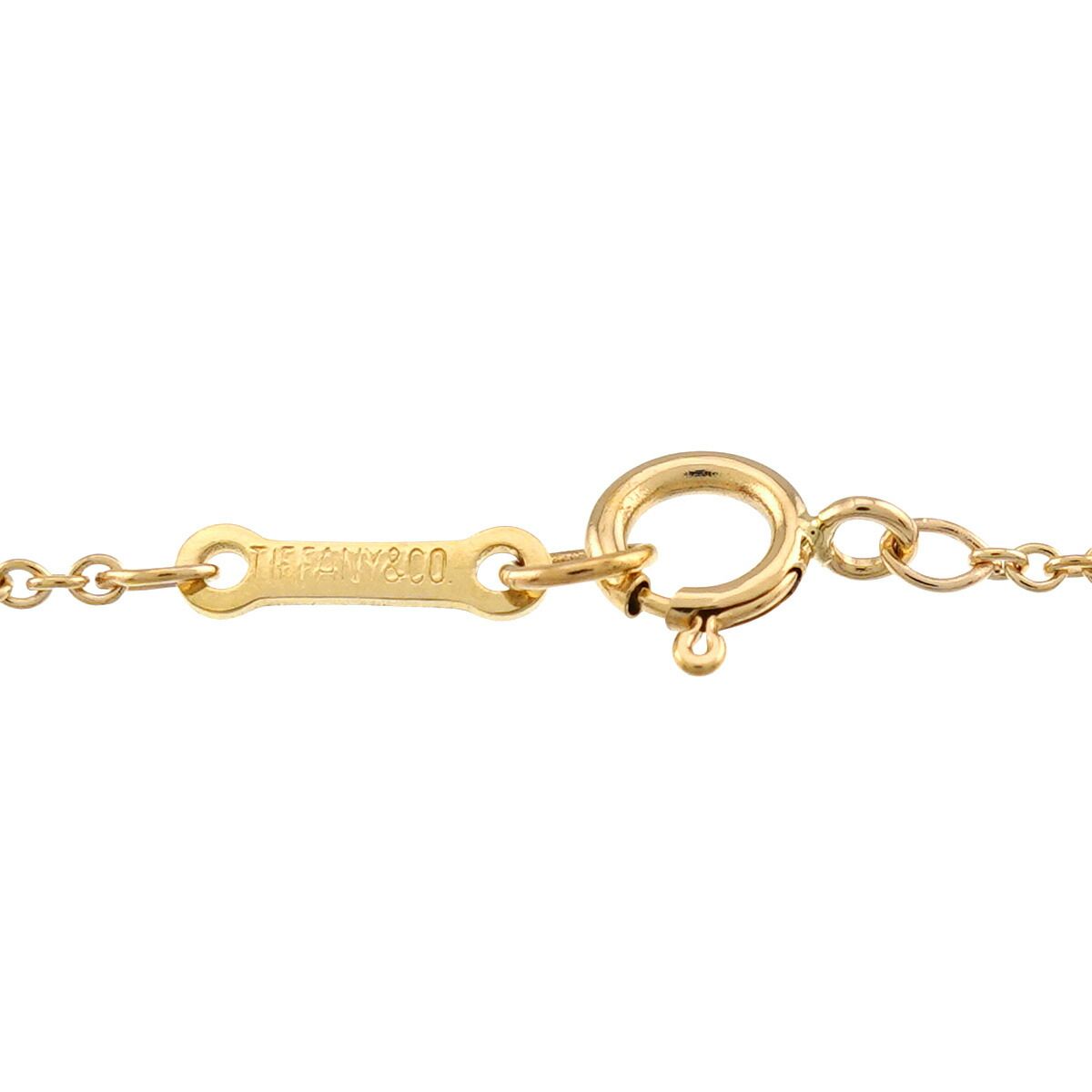 Tiffany & Co Open Heart 22 Necklace 40 cm 18k YG Yellow Gold — view 5