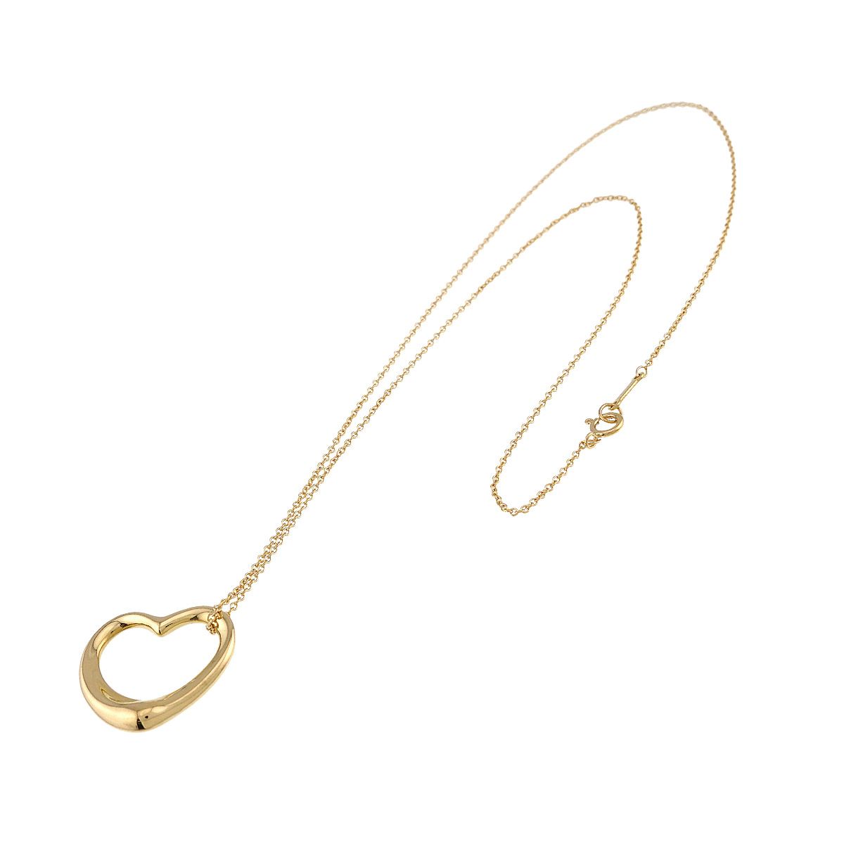 Tiffany & Co Open Heart 22 Necklace 40 cm 18k YG Yellow Gold — view 2