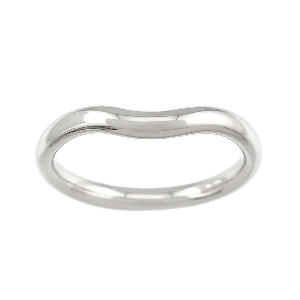 Tiffany & Co Curved Band Ring Pt Platinum — view 2