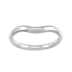Tiffany & Co Curved Band Ring Pt Platinum — view 2