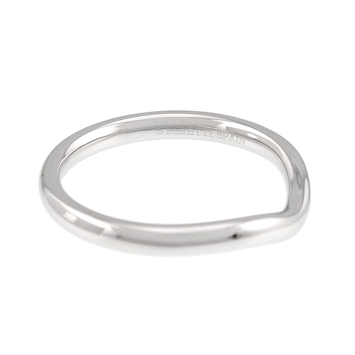 Tiffany & Co Curved Band Ring Pt Platinum — view 4