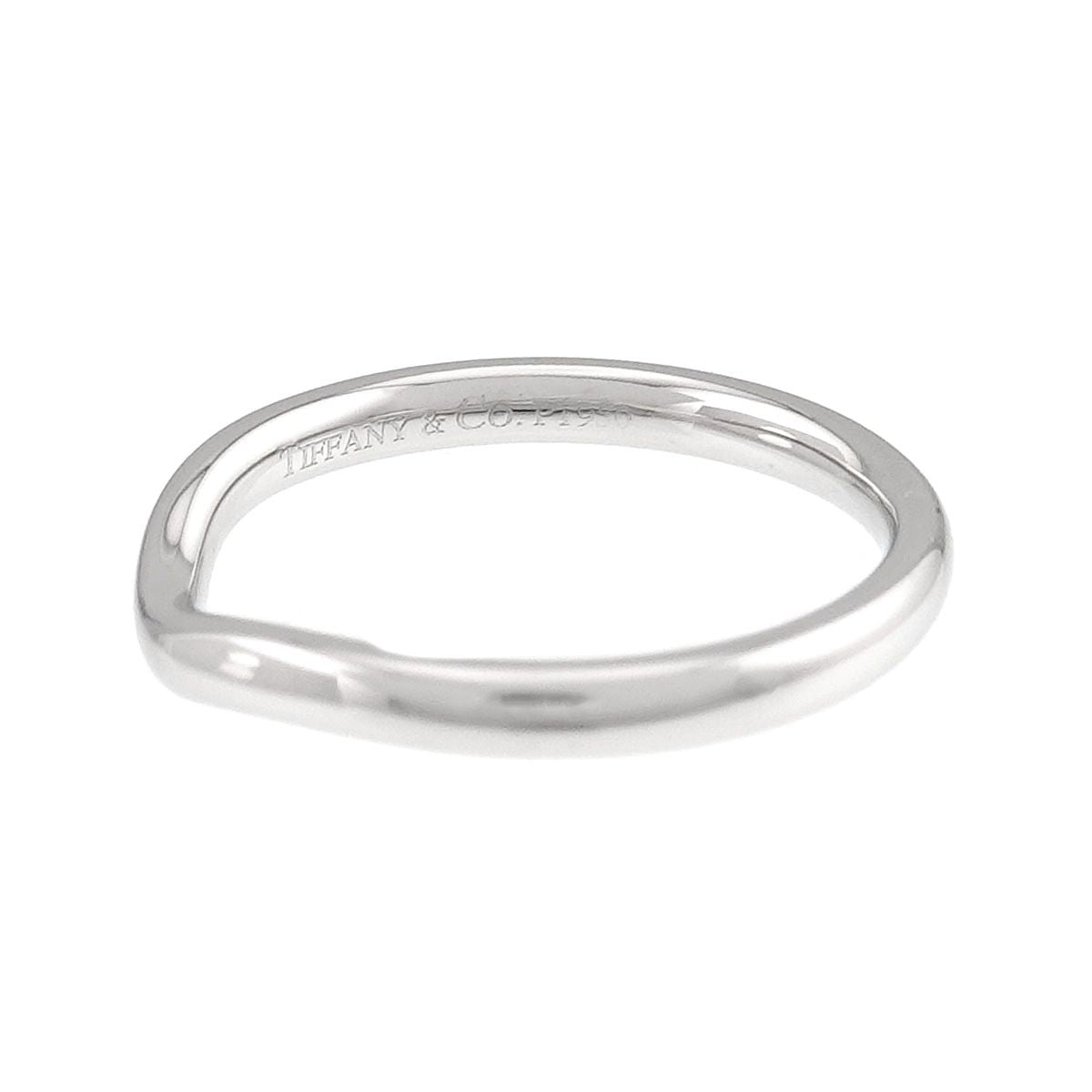Tiffany & Co Curved Band Ring Pt Platinum — view 3