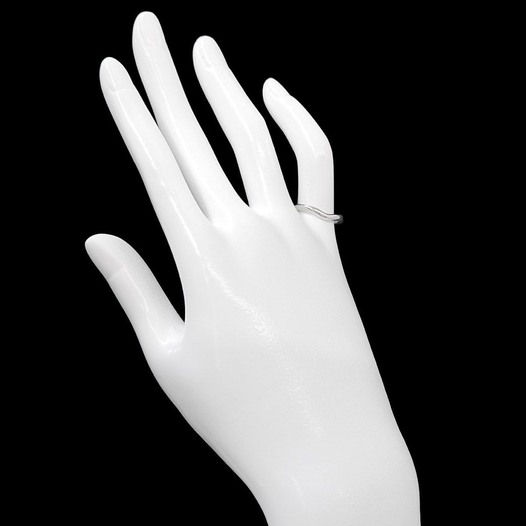 Tiffany & Co Curved Band Ring Pt Platinum — view 7