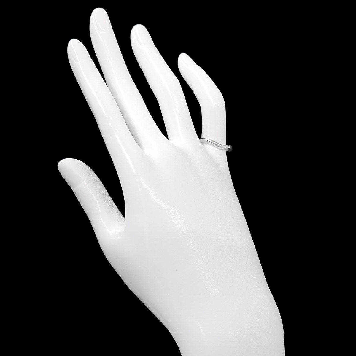 Tiffany & Co Curved Band Ring Pt Platinum — view 7