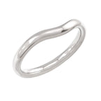 Tiffany & Co Curved Band Ring Pt Platinum — view 5