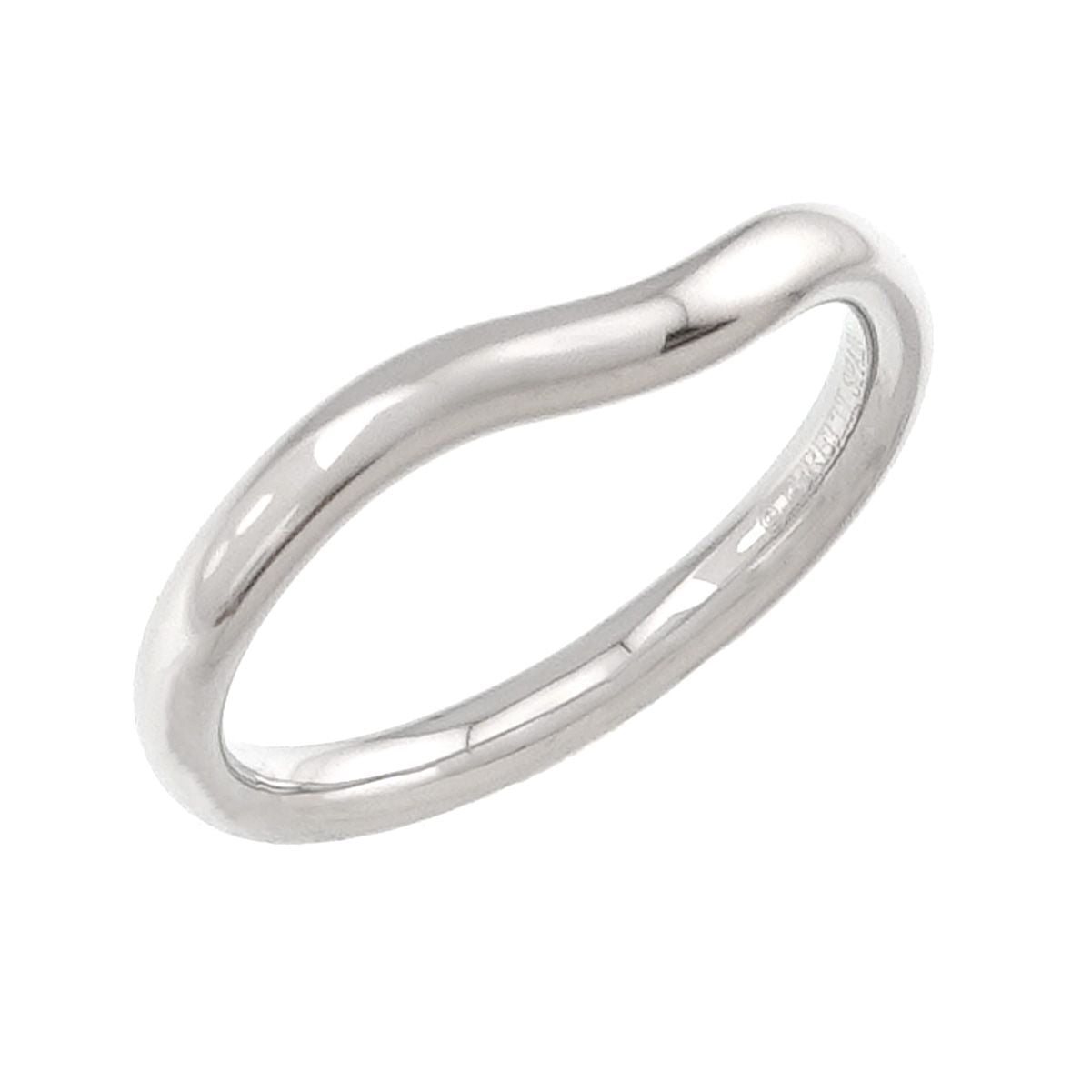 Tiffany & Co Curved Band Ring Pt Platinum — view 5