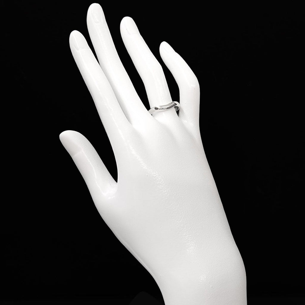 Tiffany & Co Curved Band Ring Pt Platinum — view 7