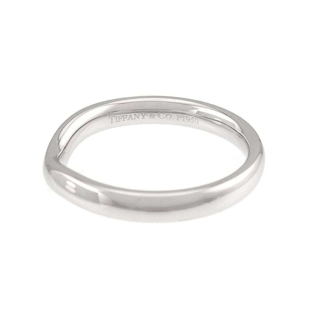Tiffany & Co Curved Band Ring Pt Platinum — view 3