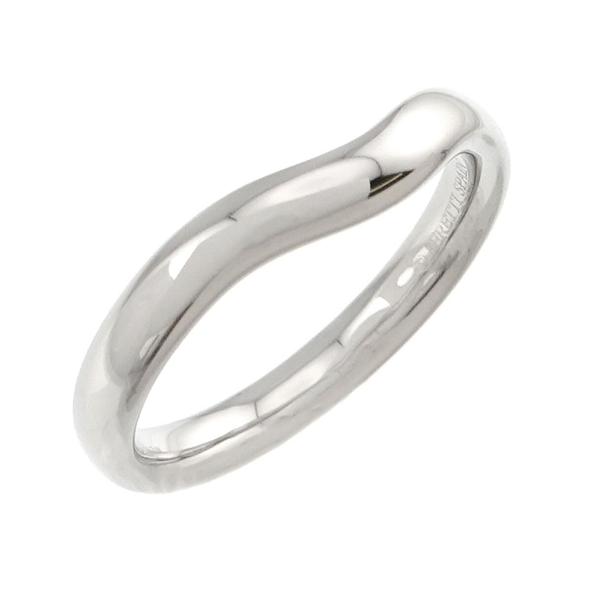 Tiffany & Co Curved Band Ring Pt Platinum — view 5