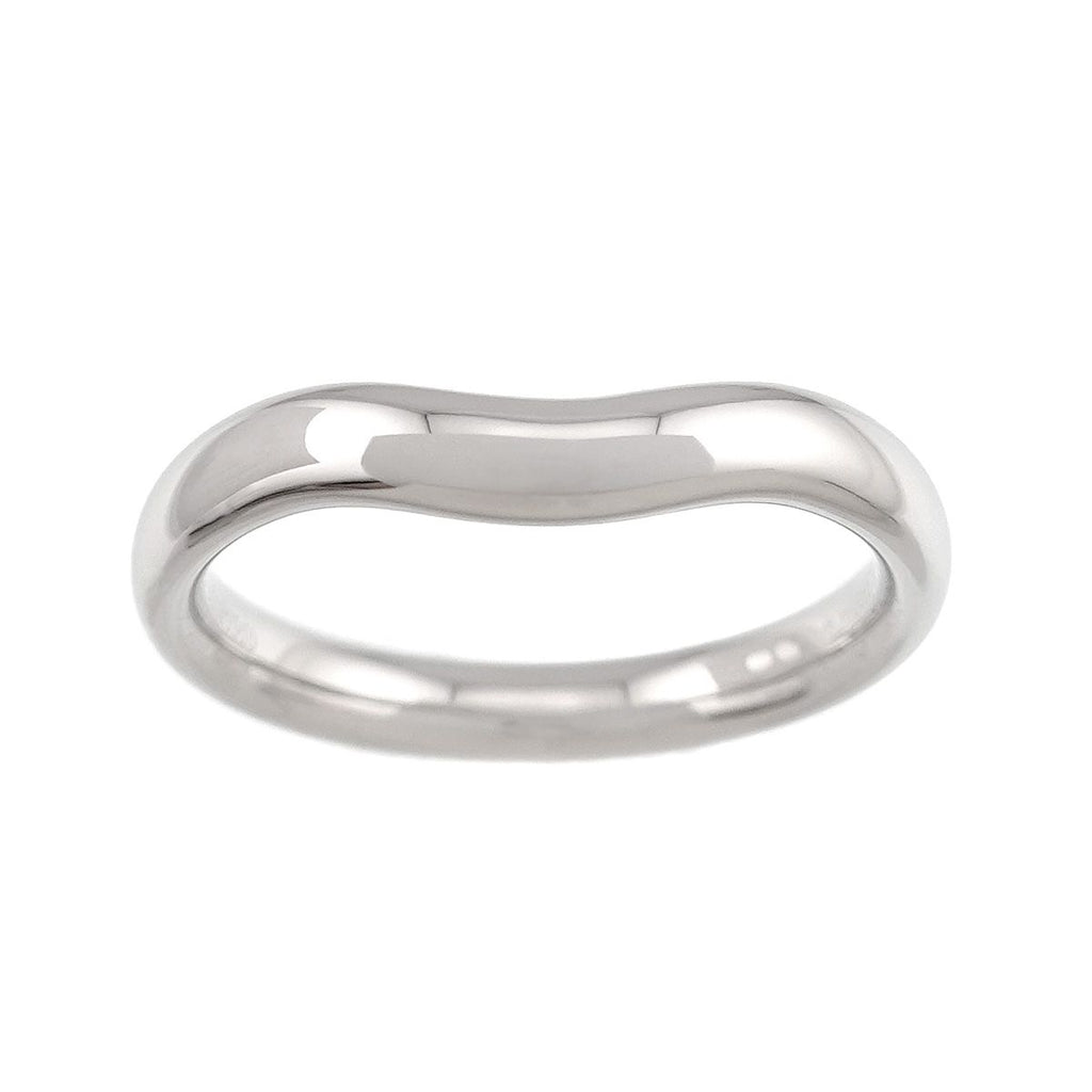 Tiffany & Co Curved Band Ring Pt Platinum — view 2