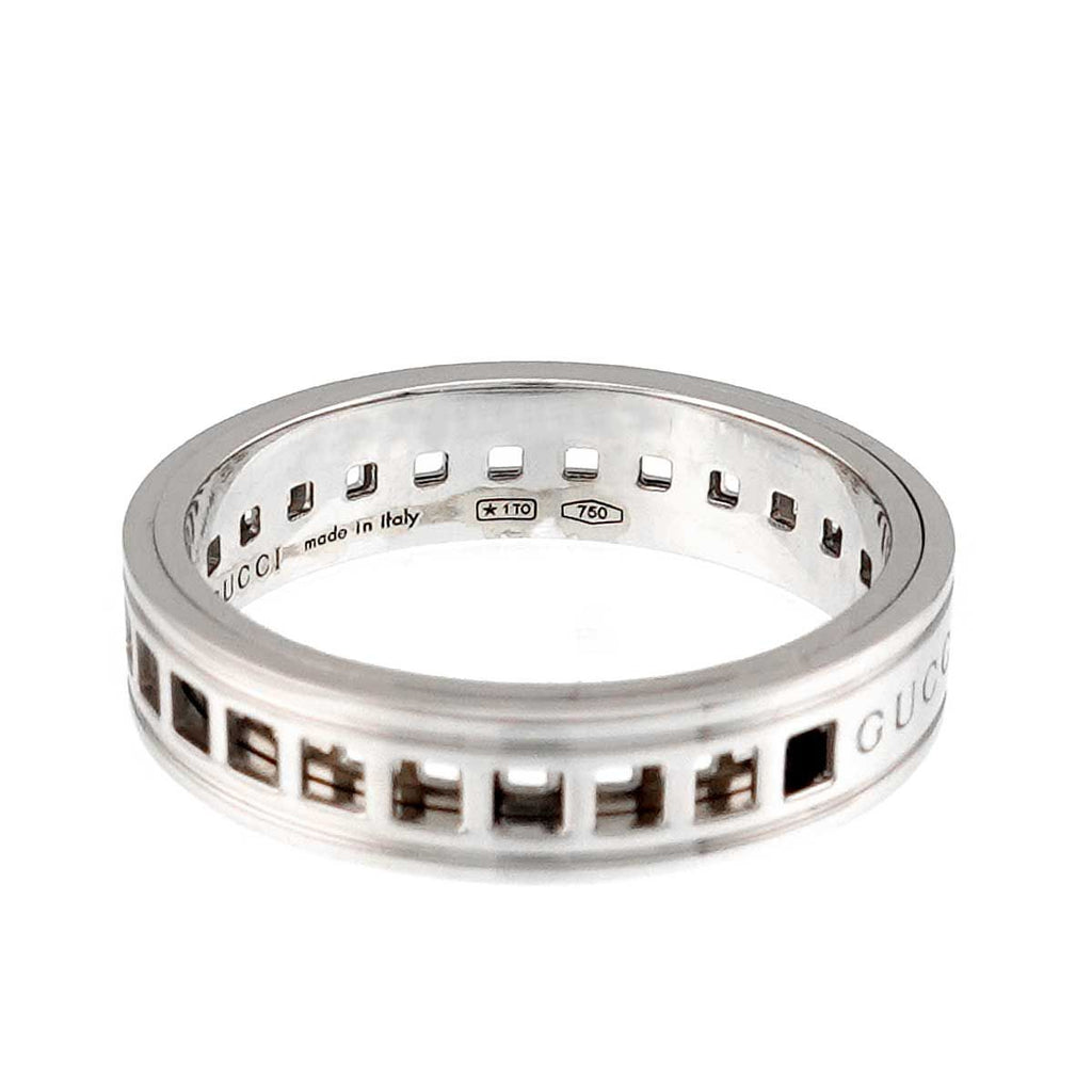 Gucci Scroll Ring 18k WG White Gold 750 — view 4